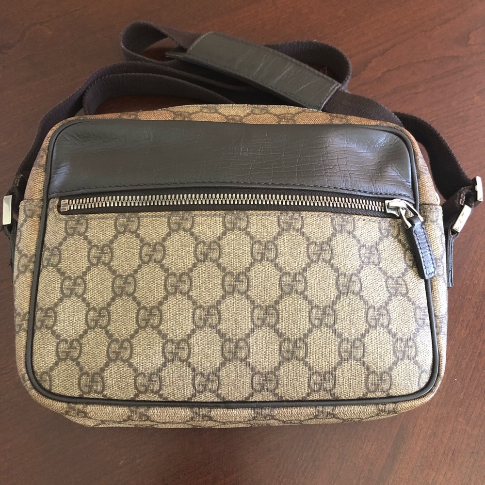 Gucci Canvas And Leather Crossbody